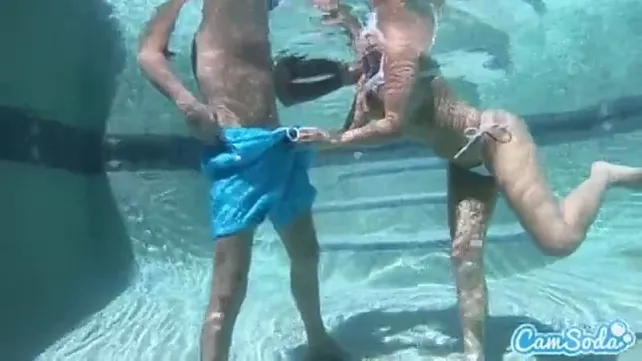 Секс видео молодой парочки под водой в аквалангах